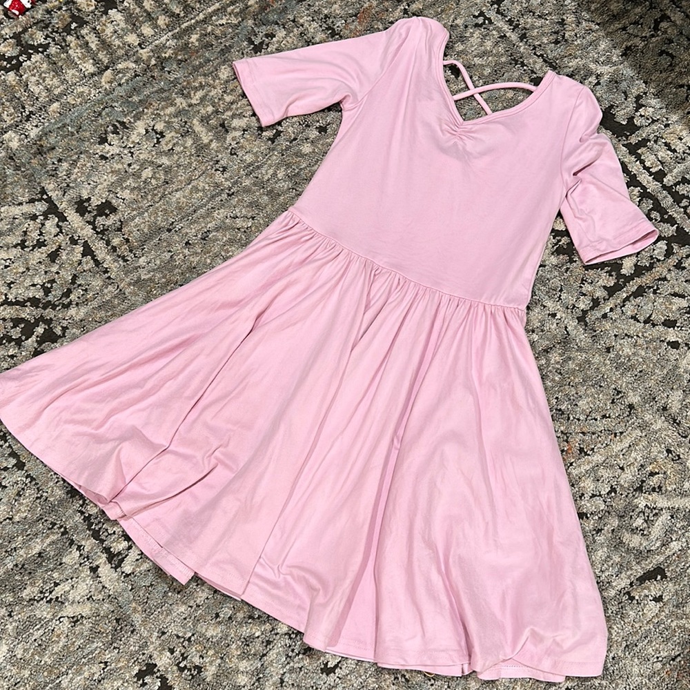 Dot Dot Smile Pink Kids Dress